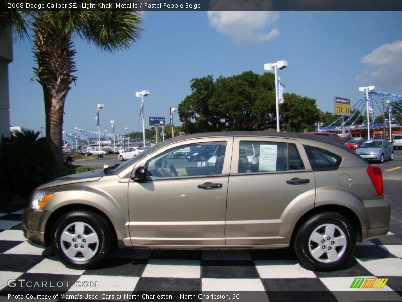 Light Khaki Metallic / Pastel Pebble Beige 2008 Dodge Caliber SE