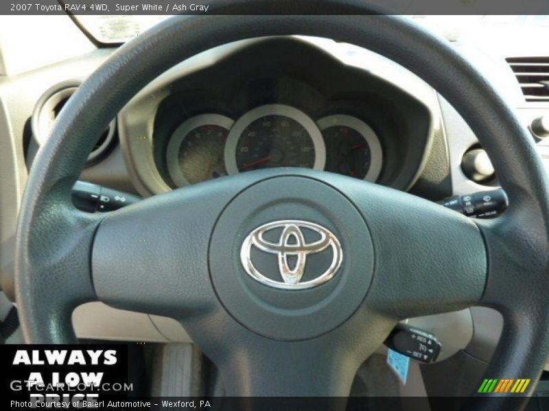 Super White / Ash Gray 2007 Toyota RAV4 4WD