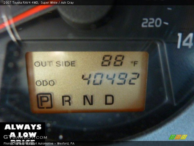 Super White / Ash Gray 2007 Toyota RAV4 4WD