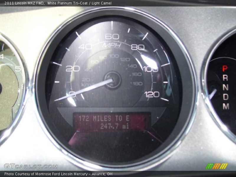 White Platinum Tri-Coat / Light Camel 2011 Lincoln MKZ FWD