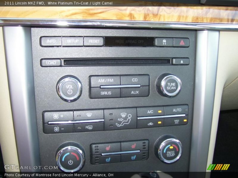 White Platinum Tri-Coat / Light Camel 2011 Lincoln MKZ FWD