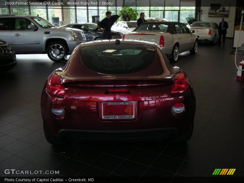 Wicked Ruby Red / Ebony 2009 Pontiac Solstice GXP Coupe