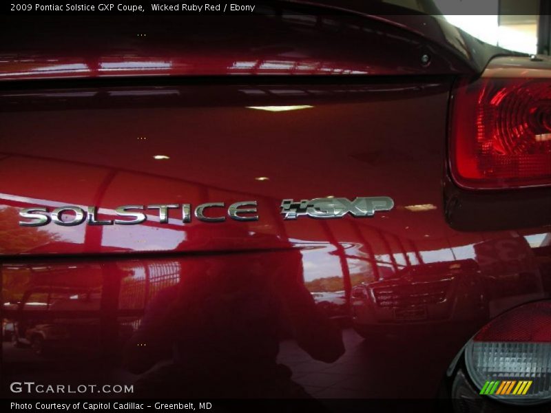 Wicked Ruby Red / Ebony 2009 Pontiac Solstice GXP Coupe