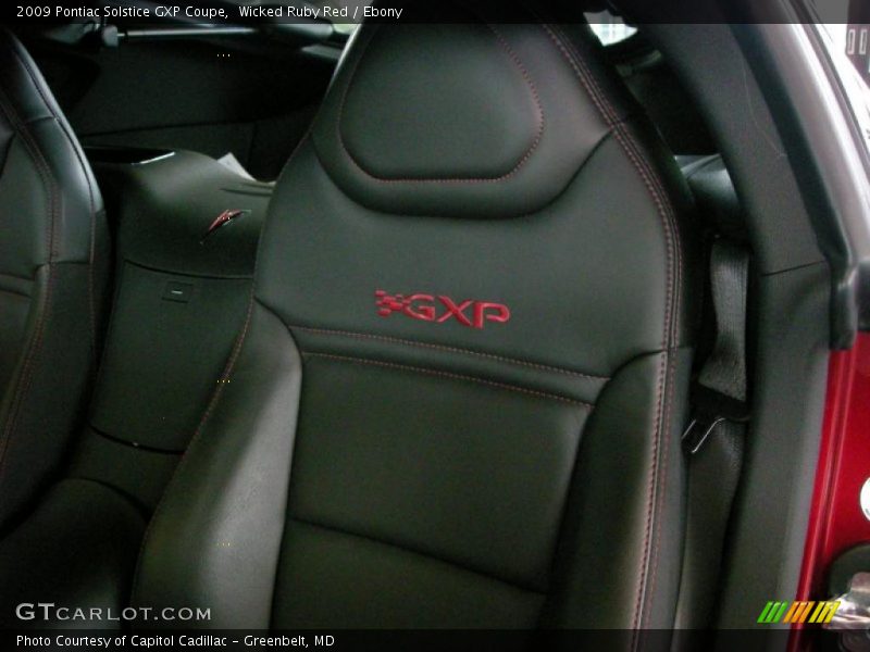 Wicked Ruby Red / Ebony 2009 Pontiac Solstice GXP Coupe