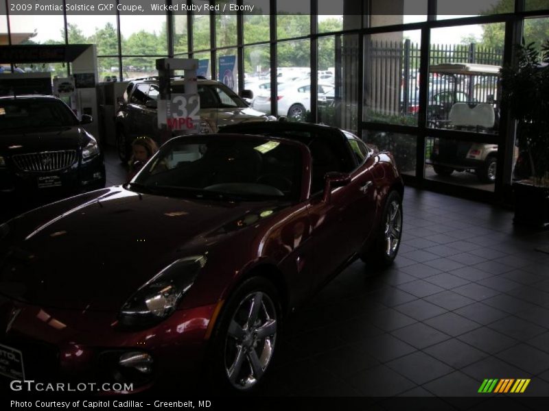 Wicked Ruby Red / Ebony 2009 Pontiac Solstice GXP Coupe