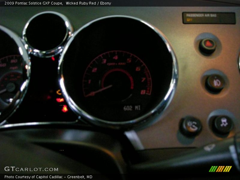 Wicked Ruby Red / Ebony 2009 Pontiac Solstice GXP Coupe