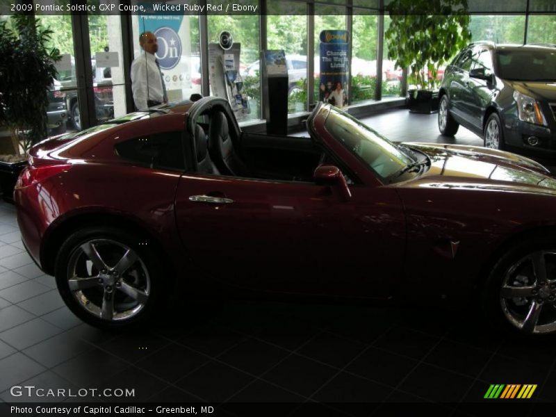 Wicked Ruby Red / Ebony 2009 Pontiac Solstice GXP Coupe