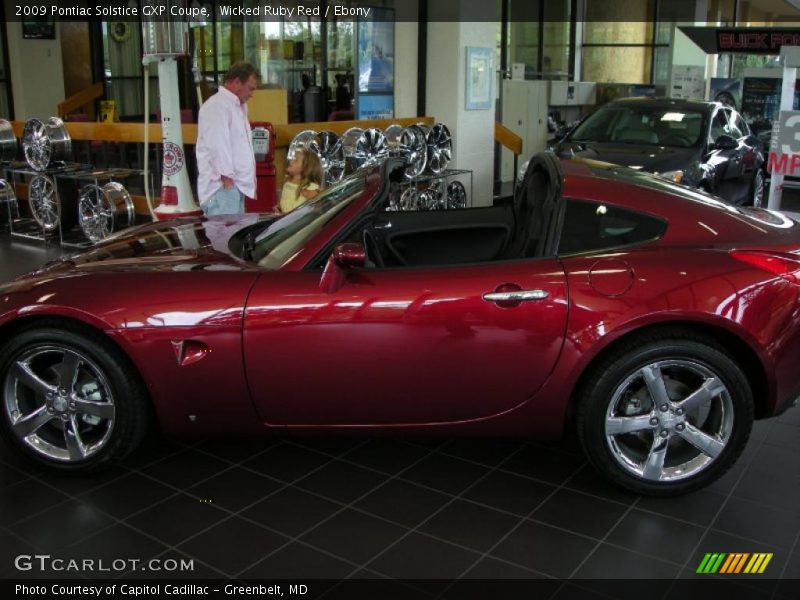 Wicked Ruby Red / Ebony 2009 Pontiac Solstice GXP Coupe