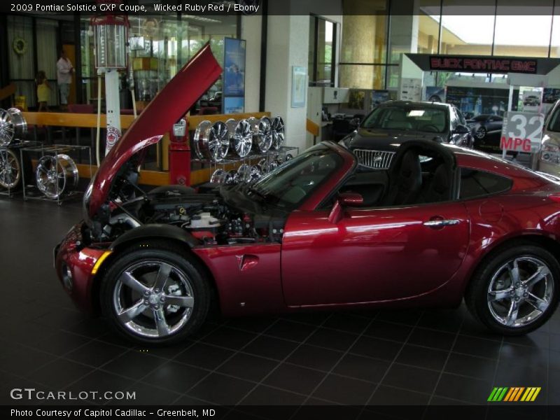 Wicked Ruby Red / Ebony 2009 Pontiac Solstice GXP Coupe