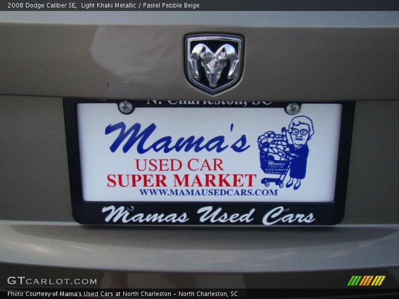 Light Khaki Metallic / Pastel Pebble Beige 2008 Dodge Caliber SE