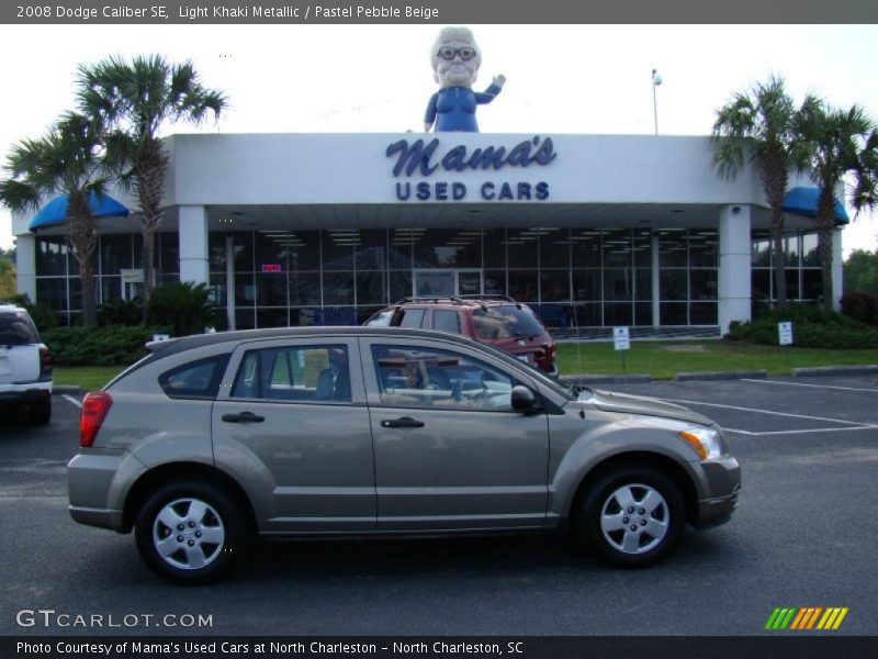 Light Khaki Metallic / Pastel Pebble Beige 2008 Dodge Caliber SE