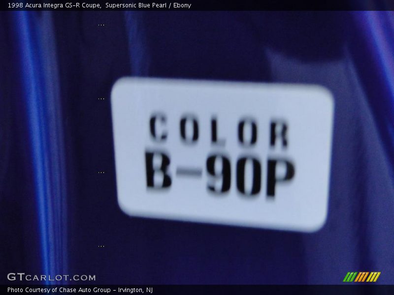 Supersonic Blue Pearl / Ebony 1998 Acura Integra GS-R Coupe