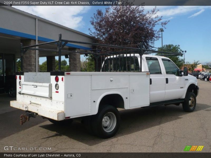 Oxford White / Tan 2006 Ford F350 Super Duty XLT Crew Cab 4x4 Chassis