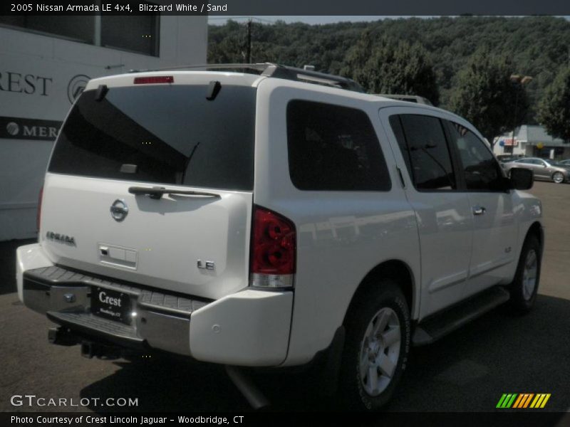 Blizzard White / Sand 2005 Nissan Armada LE 4x4