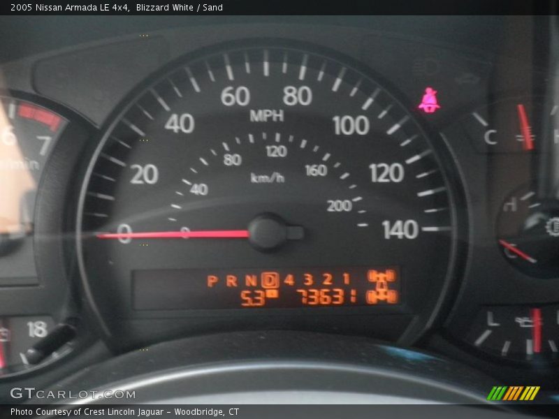Blizzard White / Sand 2005 Nissan Armada LE 4x4