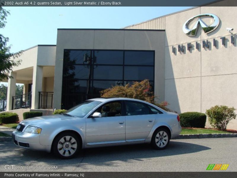 Light Silver Metallic / Ebony Black 2002 Audi A6 4.2 quattro Sedan