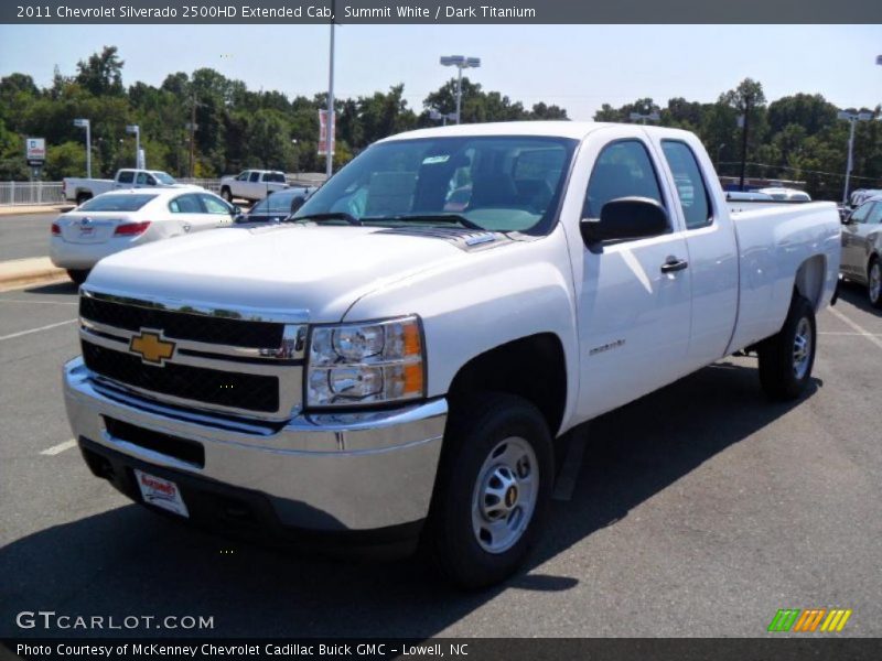Summit White / Dark Titanium 2011 Chevrolet Silverado 2500HD Extended Cab