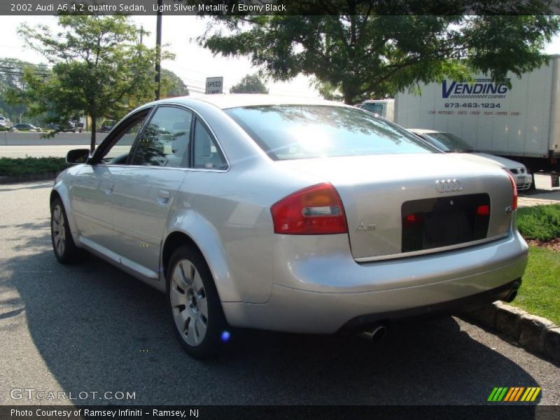 Light Silver Metallic / Ebony Black 2002 Audi A6 4.2 quattro Sedan