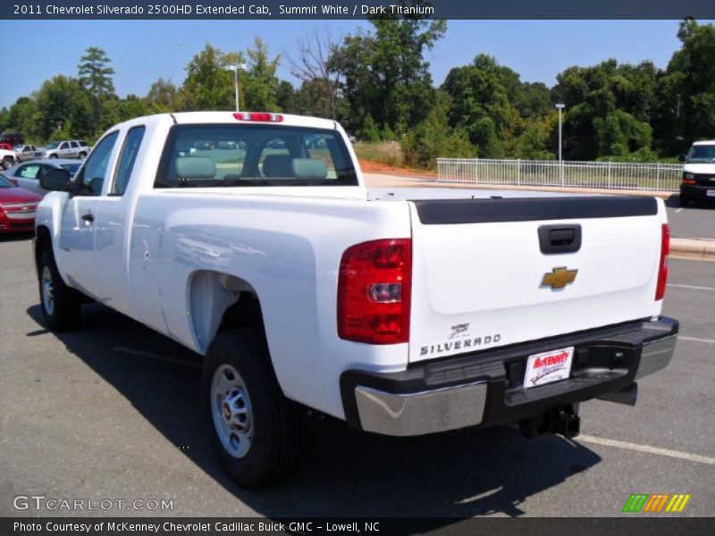 Summit White / Dark Titanium 2011 Chevrolet Silverado 2500HD Extended Cab