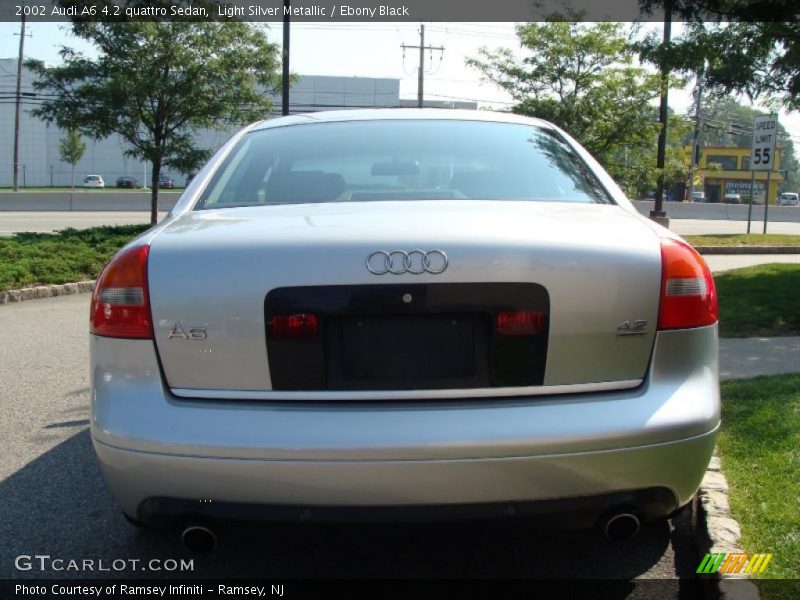 Light Silver Metallic / Ebony Black 2002 Audi A6 4.2 quattro Sedan