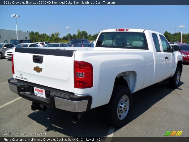 Summit White / Dark Titanium 2011 Chevrolet Silverado 2500HD Extended Cab