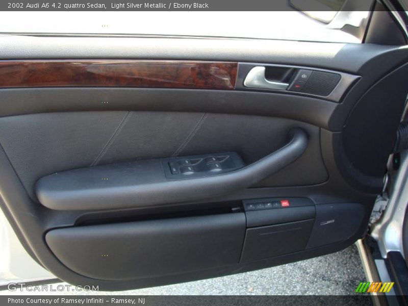 Light Silver Metallic / Ebony Black 2002 Audi A6 4.2 quattro Sedan