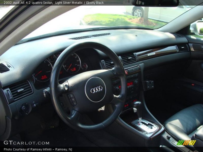 Light Silver Metallic / Ebony Black 2002 Audi A6 4.2 quattro Sedan