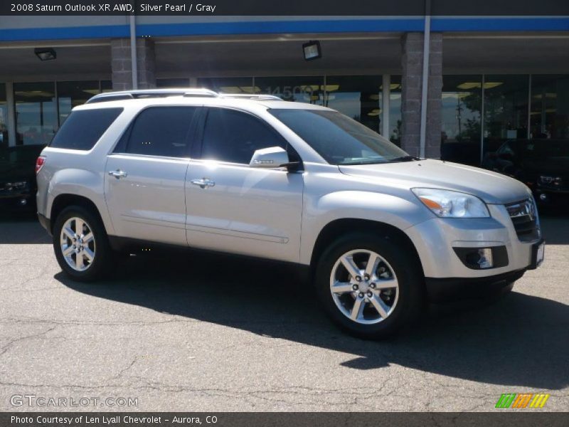 Silver Pearl / Gray 2008 Saturn Outlook XR AWD