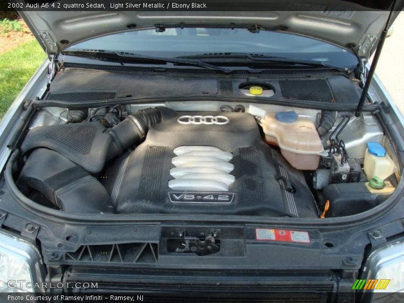 Light Silver Metallic / Ebony Black 2002 Audi A6 4.2 quattro Sedan