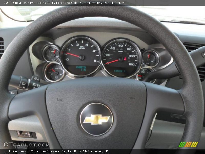 Summit White / Dark Titanium 2011 Chevrolet Silverado 2500HD Extended Cab