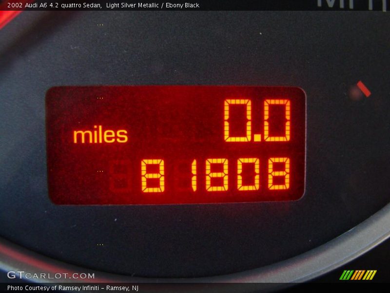 Light Silver Metallic / Ebony Black 2002 Audi A6 4.2 quattro Sedan