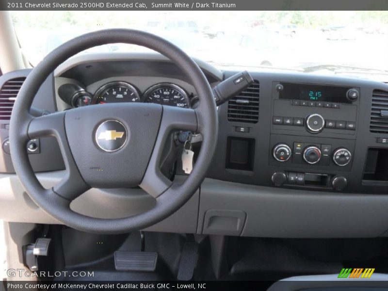Summit White / Dark Titanium 2011 Chevrolet Silverado 2500HD Extended Cab