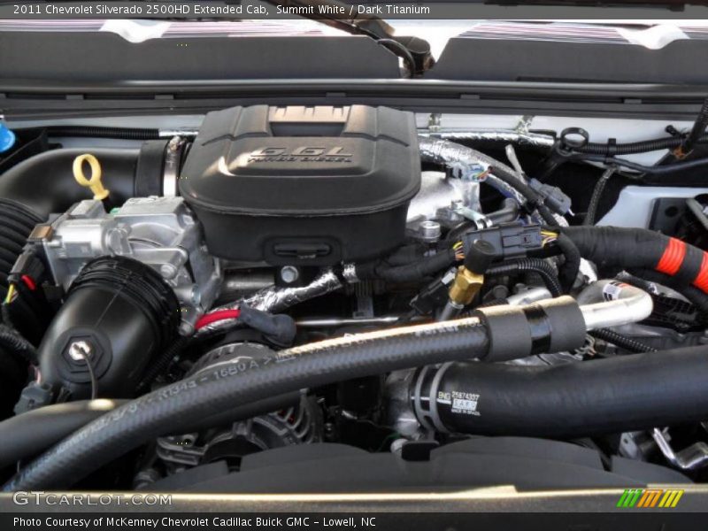 Summit White / Dark Titanium 2011 Chevrolet Silverado 2500HD Extended Cab