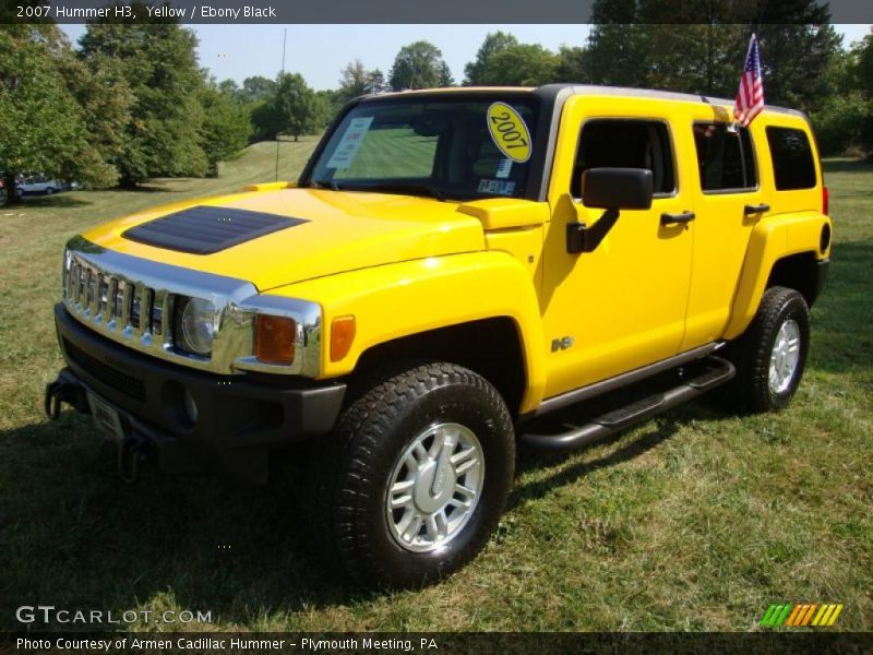 Yellow / Ebony Black 2007 Hummer H3
