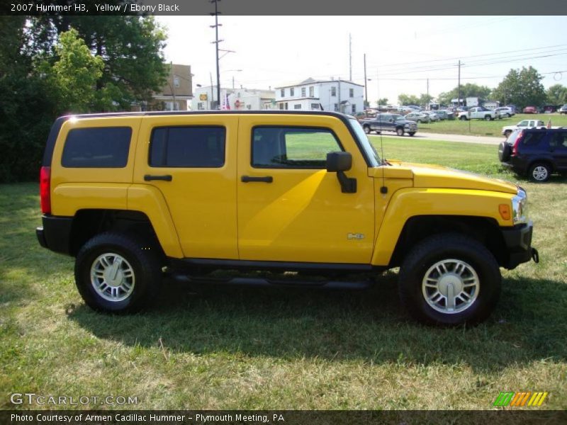 Yellow / Ebony Black 2007 Hummer H3