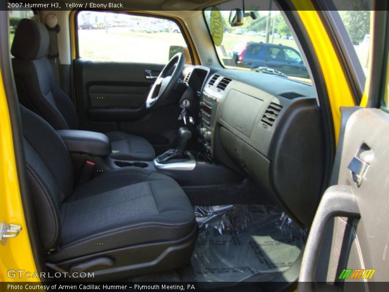 Yellow / Ebony Black 2007 Hummer H3
