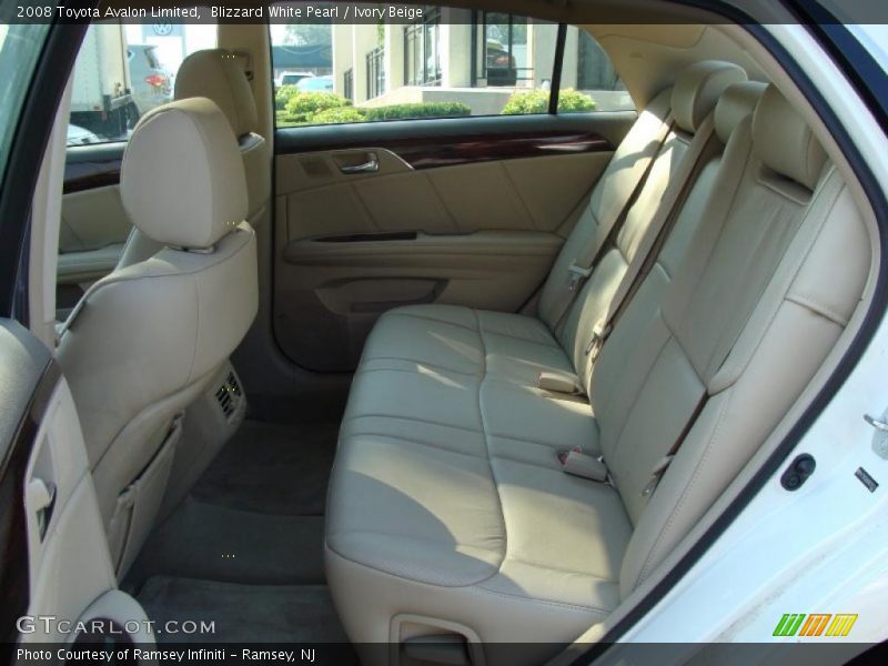 Blizzard White Pearl / Ivory Beige 2008 Toyota Avalon Limited