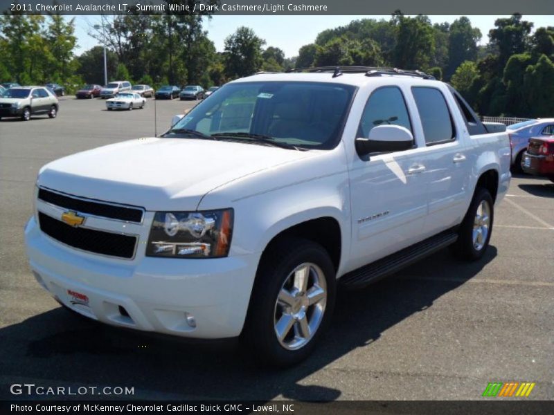 Summit White / Dark Cashmere/Light Cashmere 2011 Chevrolet Avalanche LT