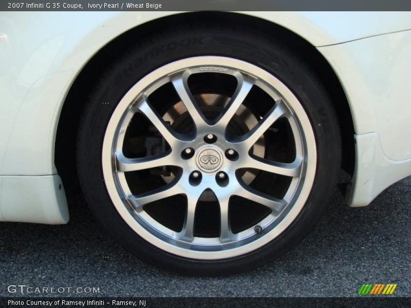Ivory Pearl / Wheat Beige 2007 Infiniti G 35 Coupe