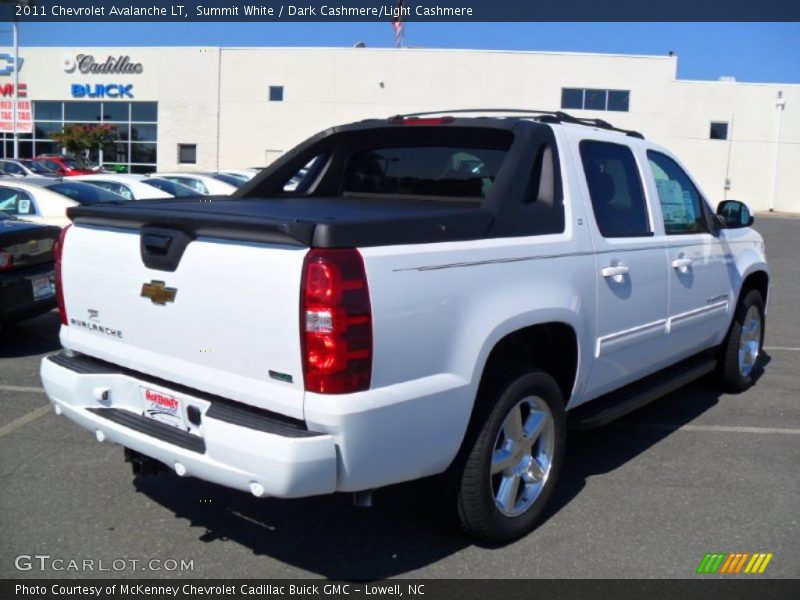 Summit White / Dark Cashmere/Light Cashmere 2011 Chevrolet Avalanche LT