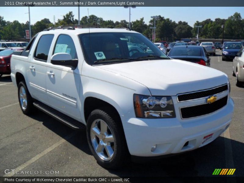 Summit White / Dark Cashmere/Light Cashmere 2011 Chevrolet Avalanche LT