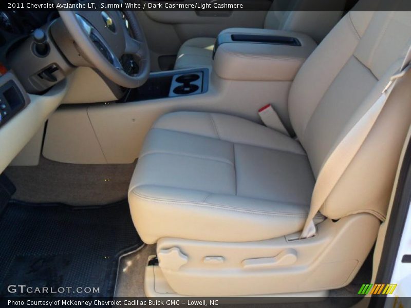 Summit White / Dark Cashmere/Light Cashmere 2011 Chevrolet Avalanche LT