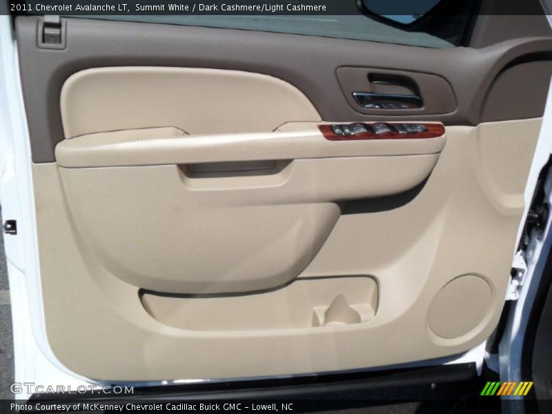 Summit White / Dark Cashmere/Light Cashmere 2011 Chevrolet Avalanche LT