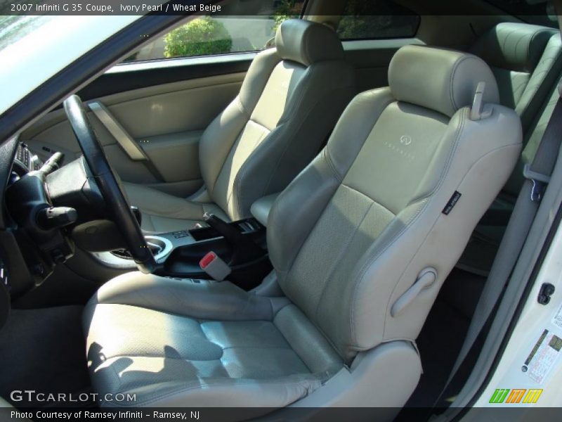 Ivory Pearl / Wheat Beige 2007 Infiniti G 35 Coupe