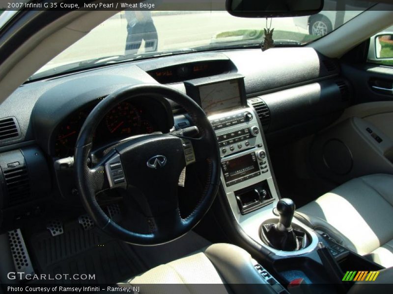Ivory Pearl / Wheat Beige 2007 Infiniti G 35 Coupe