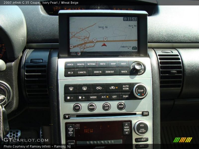 Ivory Pearl / Wheat Beige 2007 Infiniti G 35 Coupe