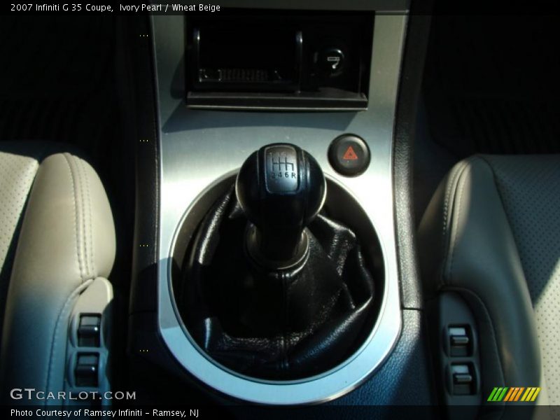 Ivory Pearl / Wheat Beige 2007 Infiniti G 35 Coupe