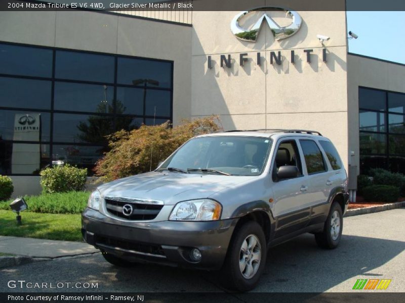 Glacier Silver Metallic / Black 2004 Mazda Tribute ES V6 4WD