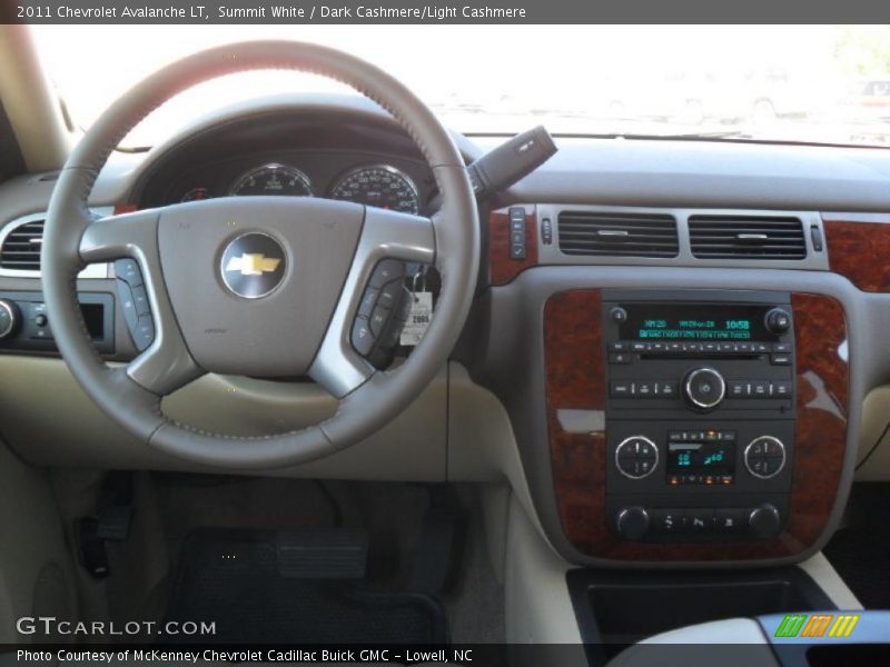 Summit White / Dark Cashmere/Light Cashmere 2011 Chevrolet Avalanche LT