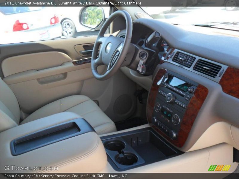 Summit White / Dark Cashmere/Light Cashmere 2011 Chevrolet Avalanche LT